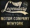 Motorcycle racing legendary typography, t-shirt graphics, vector