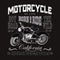 Motorcycle Racing Typography, California Motors