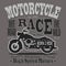 Motorcycle Racing Typography Graphics. California