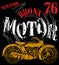 Motorcycle Racing Typography Graphics and Poster. Skull and Old