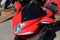 Motorcycle red sports front part