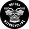 Motorcycle ribbon emblem