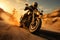 A motorcycle rider cruising on an open road, portraying the thrill of riding and the sense of freedom it brings. Generative AI