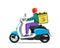 Motorcycle rider. Fast courier. Motorcycle driver courier. Bike scooter delivery. Moped. Motorbike. Economical and ecological city
