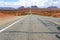 Motorcycle riding in Monument Valley