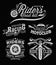 Motorcycle Rock Themed Badge Vectors