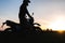 Motorcycle silhoette enduro off road adventure sunset sunrise