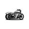 Motorcycle silhouette. Motor bike vector isolated illustration