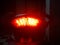Motorcycle taillights Looks like a face,Bike taillight glowing red