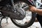 Motorcycle tire repair