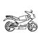 motorcycle transport fast sketch