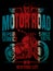 Motorcycle typography; vintage motor; t-shirt graphics; vectors