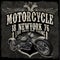 Motorcycle typography vintage motor t-shirt graphics vectors