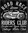 Motorcycle typography, vintage motor, t-shirt graphics, vectors