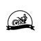 Motorcycle vintage vector illustration design bike classic Rider motor transportation two wheel chopper supermoto