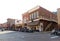 Motorcycles line the streets in historic downtown Deadwood South Dakota