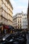 Motorcycles lined-up in Monmartre