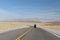 Motorcyclist in Death Valley