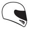 motorcyclist helmet. Vector illustration decorative design