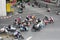 Motorcyclists at a Busy Junction