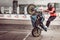 Motorcyclists in motor racing competitions