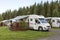 Motorhome at a campsite