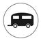 Motorhome icon vector on white background, motorhome trendy filled icons from tool collection
