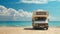 Motorhome, mobile house, van life, road car white trip journey vehicle tourism holiday, travelling relax drive