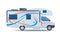 Motorhome or recreational vehicle RV camper car