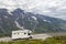 Motorhome speeding on the road