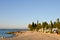 Motorhomes campsite at Garda Lake coastline