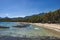 Motorised outrigger boats on the island of Palawan