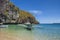 Motorised outrigger boats on the island of Palawan