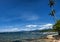 Motorised outrigger boats on the island of Palawan