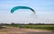 Motorised paraglider take off from ground