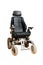Motorised wheelchair with ball controller for disposable people