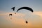 Motorized paragliders