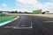 Motorsport background empty circuit track turn