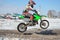 Motorsport MX 65 cm3. Junior rider jump