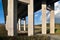 Motorway bridge landscape