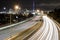 Motorway light trails