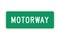 Motorway road sign icon