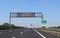 motorway sign with the inscription in Italian which means that p