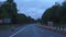 Motorway slip road lane closed for repairs