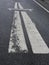 Motorway symbol marking on street