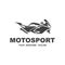 motosport logo icon vector illustration design