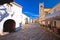 Motovun. Main stone square and church in historic town of Motovun