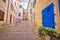 Motovun. Paved colorful street of old town of Motovun