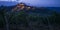 Motovun town in twilight.