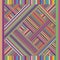 Mottled seamless pattern of colored stripes intertwined